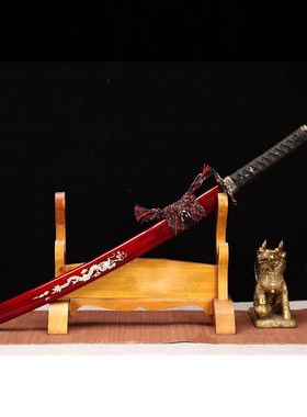 龙泉市刀剑T10钢古法覆土烧刃