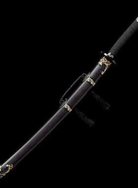 龙泉绣春刀雁翎刀花纹钢手工一体