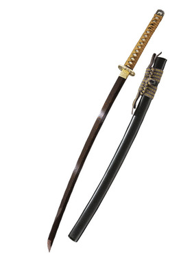 日本刀大马士革花纹钢东洋武士刃长刀手工锻打刀剑katana未开刃