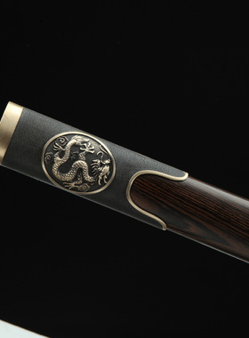 龙泉市刀剑花纹钢八面硬清剑一体