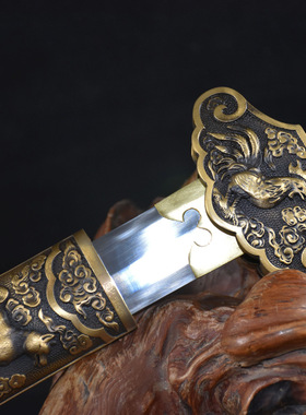 龙泉市刀剑高碳钢烧刃八面剑手工