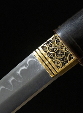 龙泉市手工一体短刀黑檀居合刀