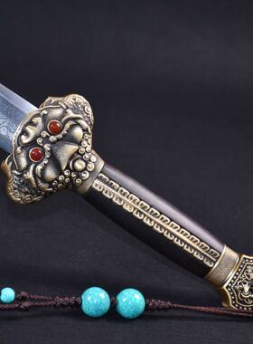 龙泉市刀剑花纹钢手工锻打春秋剑