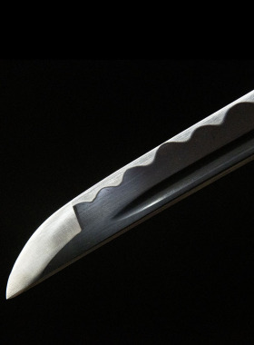 手工日本武式刀一体长刀东洋武士刃打刀黑色龙泉刀剑katana未开刃