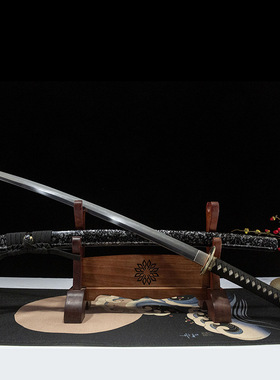 岁月打刀手工锻打覆土烧刃Hamon