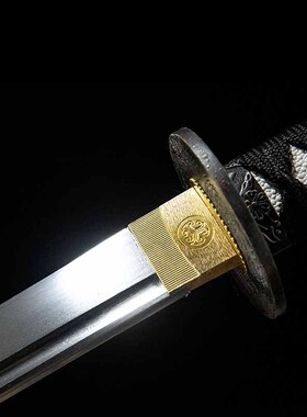 雕刻鞘日本刀一体手工长刀东洋武士刃katana居合道打刀兵器未开刃