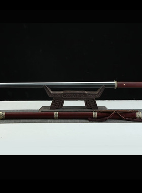 简装唐剑花纹钢一体锻打八面