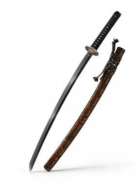 高端手工日本打刀一体长刀覆土烧刃东洋居合刀剑武士katana未开刃