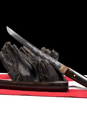 龙泉12寸宝剑手工锻造T10烧刃