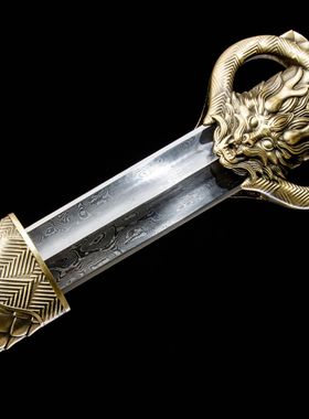 龙泉市刀剑影视一体瓦面花纹钢