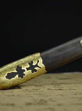 龙泉市刀剑工艺品羽毛纹手工宝剑