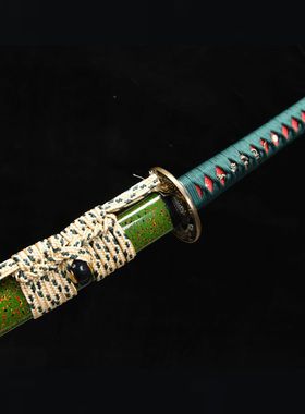 龙泉刀剑长款26寸T10钢烧刃长足