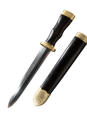 龙泉市手工礼品小剑花纹钢短剑