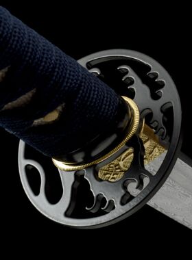 龙泉市刀剑手工锻打花纹钢一体