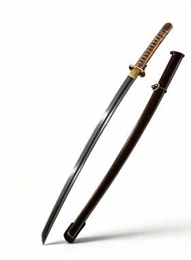 95式手工花纹钢日本军刀指挥刀一体长刀佩刀武士aber收藏未开刃