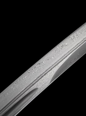 龙泉市刀剑手工锻打花纹钢小乌丸