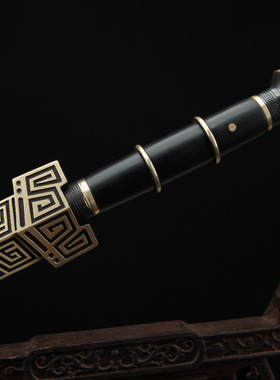 龙泉市刀剑花纹钢烧刃传统宝剑