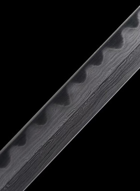 四圣环首刀手工锻打花纹钢覆土