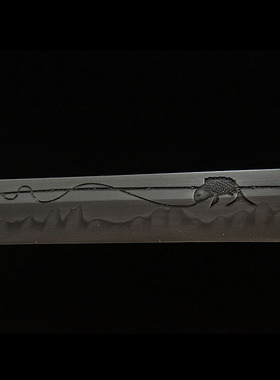 手工覆土烧刃钓鱼佬唐横刀一体