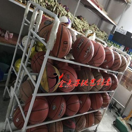 幼儿园篮球收纳架儿童足球装置球架放球的架子排球收纳车 - 图1