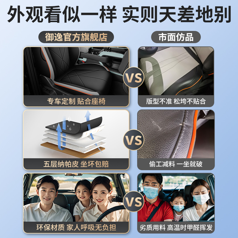 适用于方程豹豹5汽车坐垫四季通用座椅套半包座椅保护座垫套透气