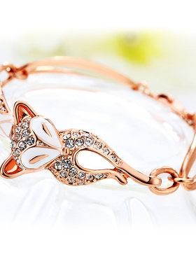 情人节礼物狐狸手链潮送朋友友谊