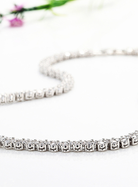 冰雪王后闪耀锆石搭配礼服项链