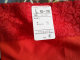 Japanese foreign trade women's pure cotton underwear bright red mid-high waist