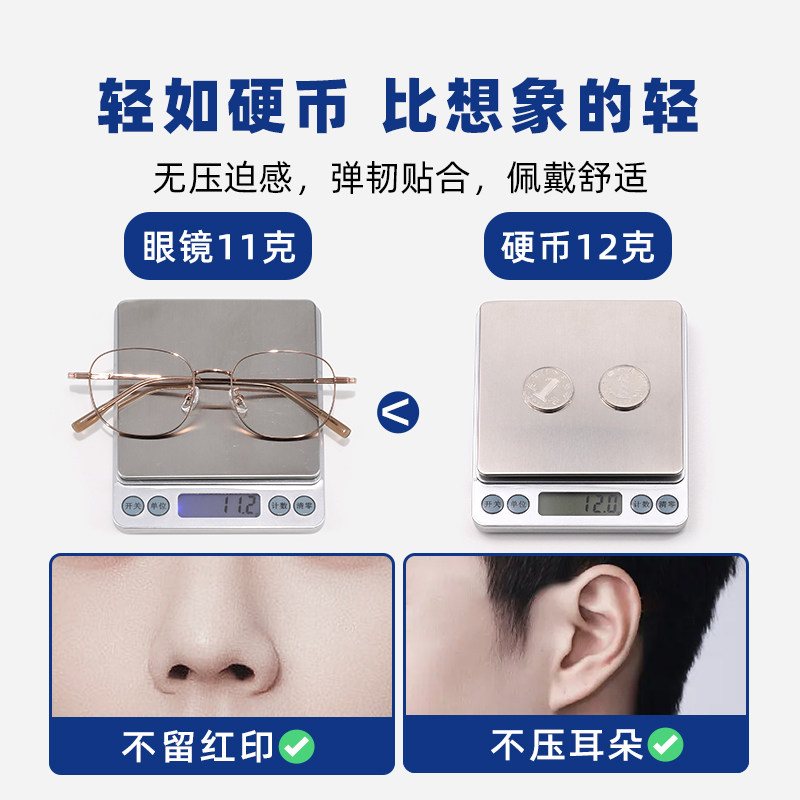 孤注一掷王传君同款近视眼镜超轻纯钛镜框男款复古可配度数眼睛框