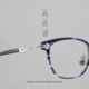 Japanese handmade medium gold glasses frame, retro handmade square frame glasses, personalized men's ultra-light titanium frame myopia glasses frame