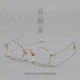 Korean version of ultra-light pure titanium gold round frame glasses for women without makeup, retro literary style, optional with prescription optical frames