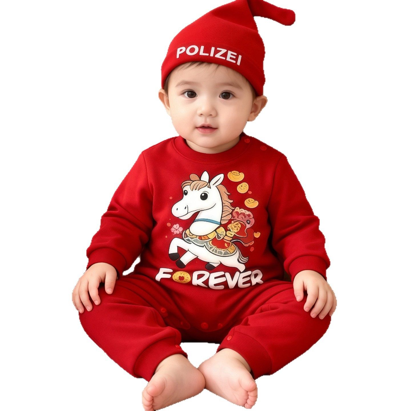 马年亲子装婴儿百天照周岁母子母女过年装一家三口秋冬加绒卫衣,淘宝优惠券,粉丝福利购,淘宝优惠卷