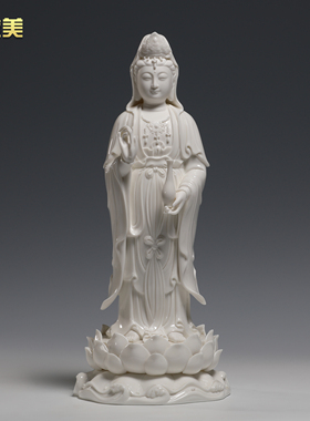 晟美陶瓷16寸立荷裟婆三圣佛像