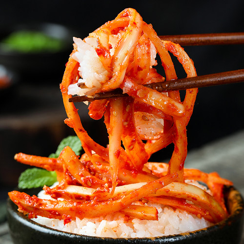 延边朝鲜族小菜 辣拌桔梗泡菜 狗宝咸菜韩国风味咸菜东北小吃240g - 图2