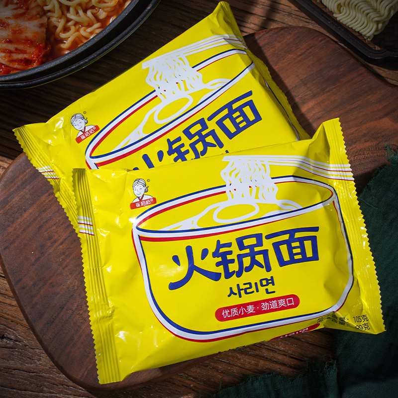 崔奶奶火锅方便面东北延边朝鲜族火锅面面饼火锅专用面待煮面105g - 图0