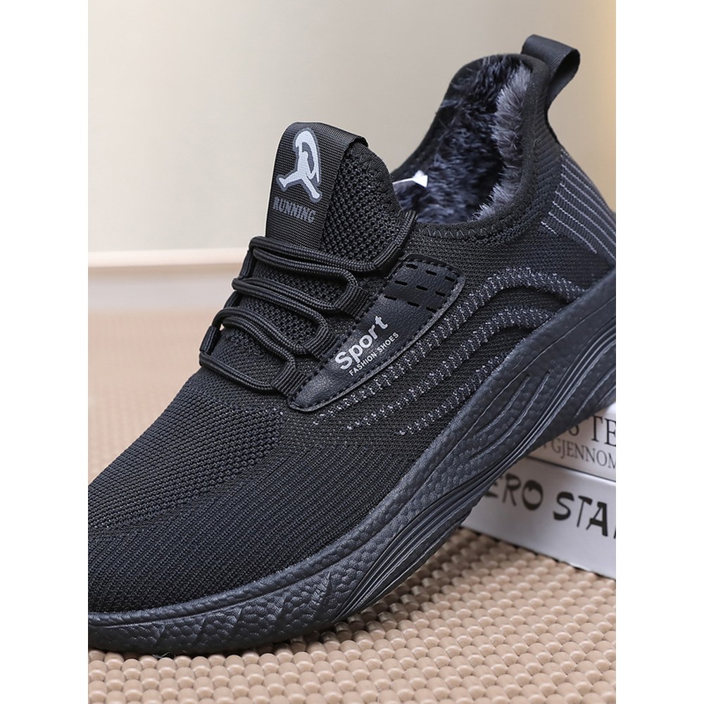 老北京男冬棉鞋超轻爆米花厚底爸爸时尚运动鞋加绒保暖防滑跑步鞋 - 图0