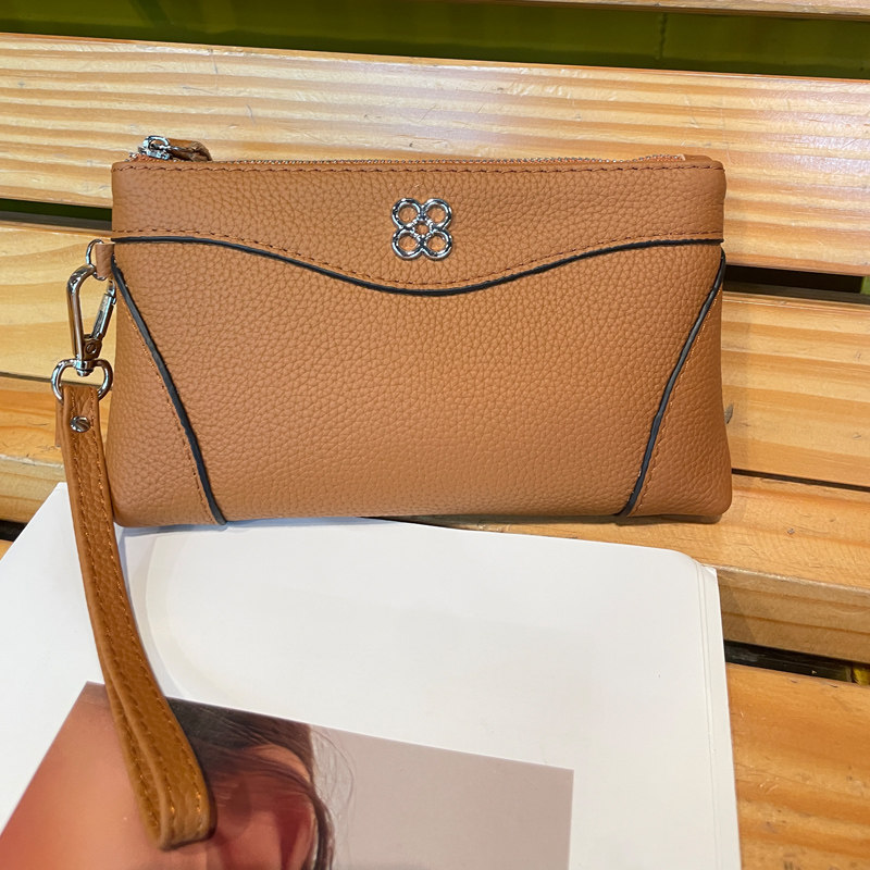 2026春季新款真皮手拿包手拎钱包小巧轻便软牛皮散步零钱包放手机,淘宝优惠券,粉丝福利购,淘宝优惠卷