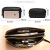 Double zipper genuine leather clutch 2021 soft cowhide casual