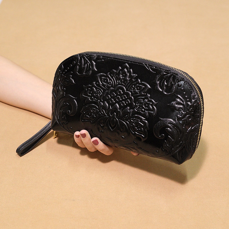 真皮贝壳女士气质晚宴礼服零钱包 丝芙伦女士包袋