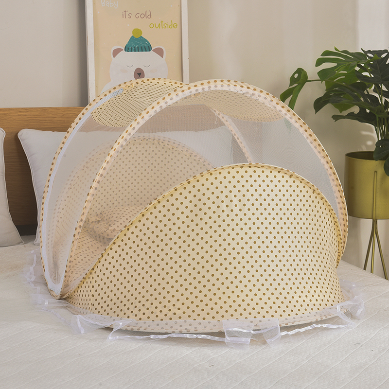 婴儿蚊帐罩免安装可折叠宝宝床上蒙古包儿童新生防摔有底防蚊神器 - 图2