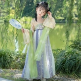 Ханьфу, платье, осенняя юбка на девочку для принцессы, осеннее
