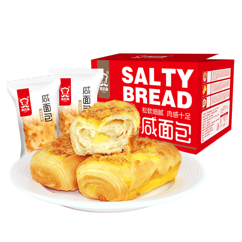 雅思嘉咸味手撕面包夹心传统小零食 雅思嘉西式糕点