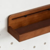 Hole board accessories solid wood laminate box basket storage rack storage rack walnut color 12mm15mm universal