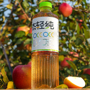 绿杰发酵型苹果醋饮料整箱1.25L*6瓶0代糖0脂肪大瓶果醋70%果汁