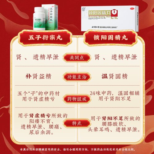 同仁堂五子衍宗丸官方正品水蜜丸补肾男士早泄药店旗舰店中药 - 图2
