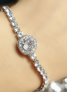 女电镀手链高级感手环韩系满钻