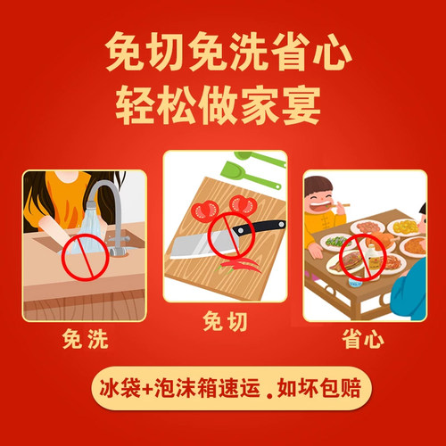 【团圆家宴】聪厨年夜饭6道菜2144g半成品食材湖南美食湘菜 - 图1