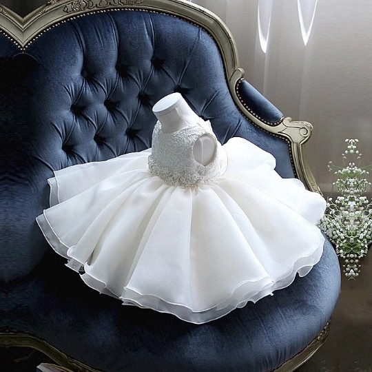公主裙女童白色蓬蓬纱生日儿童晚礼服花童小主持人婚纱钢琴演出服,淘宝优惠券,粉丝福利购,淘宝优惠卷