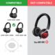 Sony Sony MDR 10R 10RNC 10RBT 귀마개 헤드셋 액세서리 스폰지 이어 패드 헤드셋에 적합