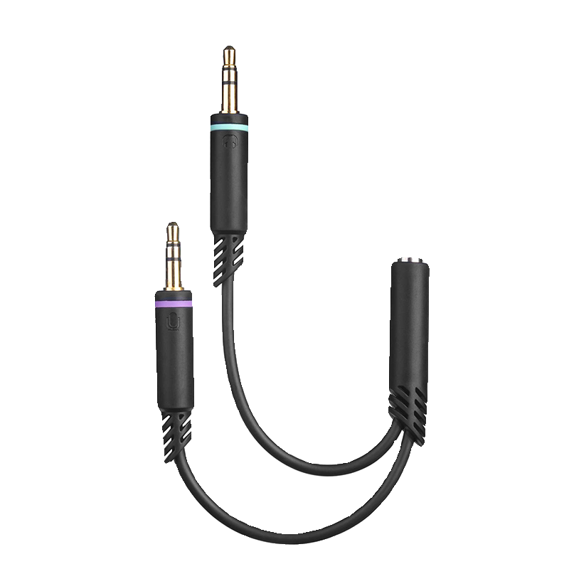 适用罗技耳机台式双孔Y型分线器一分二A10 A40 G433 233 G Rro X-图3